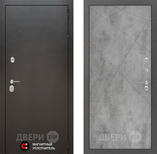 Входная металлическая Дверь Лабиринт (LABIRINT) Silver 24 Бетон светлый в Дмитрове