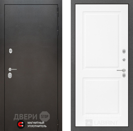 Дверь Лабиринт (LABIRINT) Silver 11 Белый софт в Дмитрове