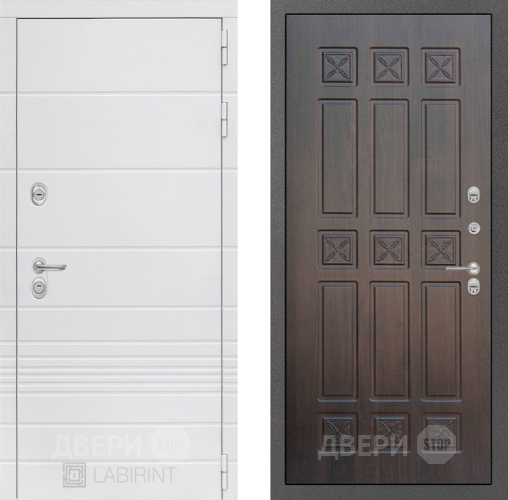 Входная металлическая Дверь Лабиринт (LABIRINT) Трендо 16 VINORIT Алмон 28 в Дмитрове
