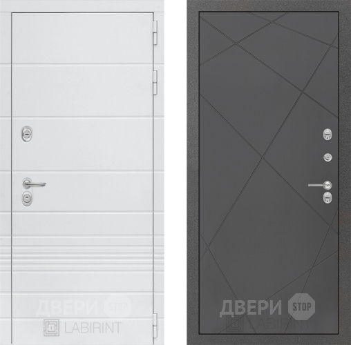 Дверь Лабиринт (LABIRINT) Трендо 24 Графит софт в Дмитрове