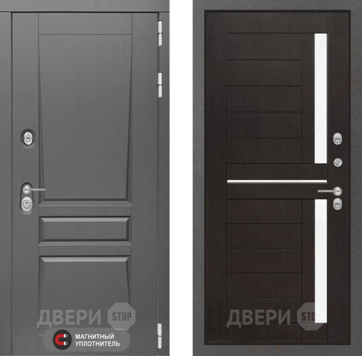 Входная металлическая Дверь Лабиринт (LABIRINT) Платинум 02 Венге в Дмитрове