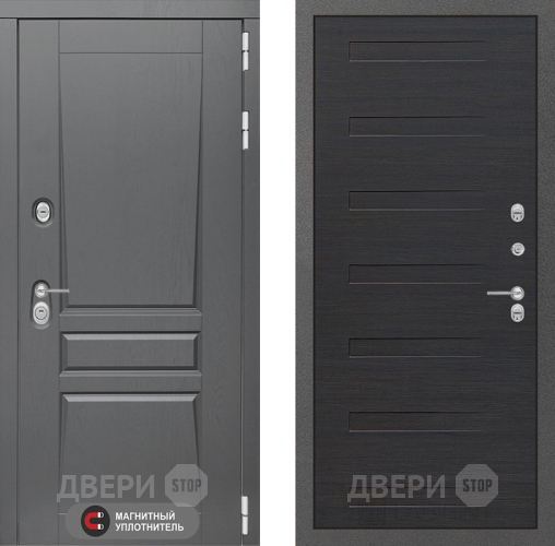 Входная металлическая Дверь Лабиринт (LABIRINT) Платинум 14 Эковенге поперечный в Дмитрове