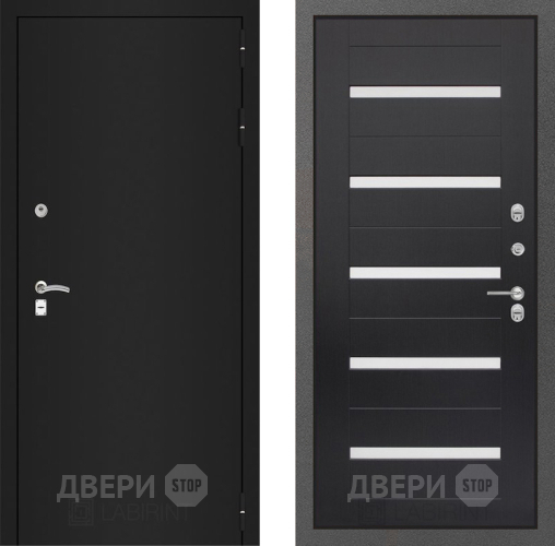 Входная металлическая Дверь Лабиринт (LABIRINT) Classic шагрень черная 01 Венге в Дмитрове