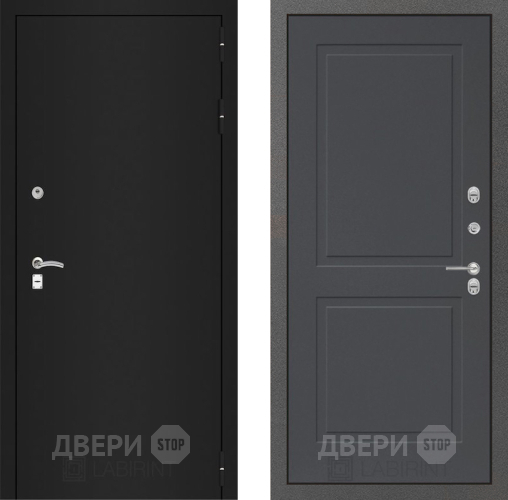 Входная металлическая Дверь Лабиринт (LABIRINT) Classic шагрень черная 11 Графит софт в Дмитрове