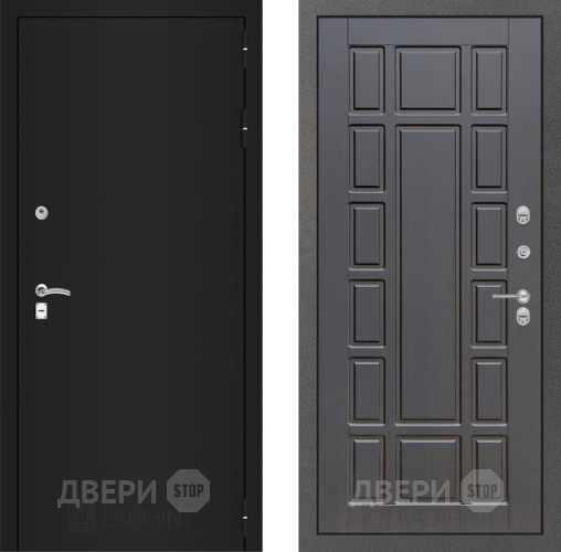 Дверь Лабиринт (LABIRINT) Classic шагрень черная 12 Венге в Дмитрове