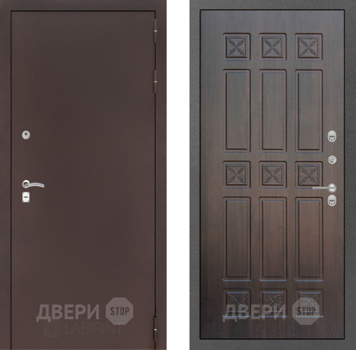 Входная металлическая Дверь Лабиринт (LABIRINT) Classic антик медь 16 VINORIT Алмон 28 в Дмитрове