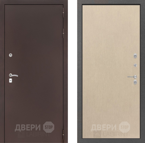 Входная металлическая Дверь Лабиринт (LABIRINT) Classic антик медь 05 Венге светлый в Дмитрове