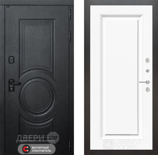 Дверь Лабиринт (LABIRINT) Гранд 27 Белый (RAL-9003) в Дмитрове