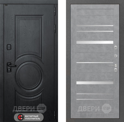 Входная металлическая Дверь Лабиринт (LABIRINT) Гранд 20 Бетон светлый в Дмитрове