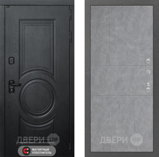 Входная металлическая Дверь Лабиринт (LABIRINT) Гранд 21 Бетон светлый в Дмитрове
