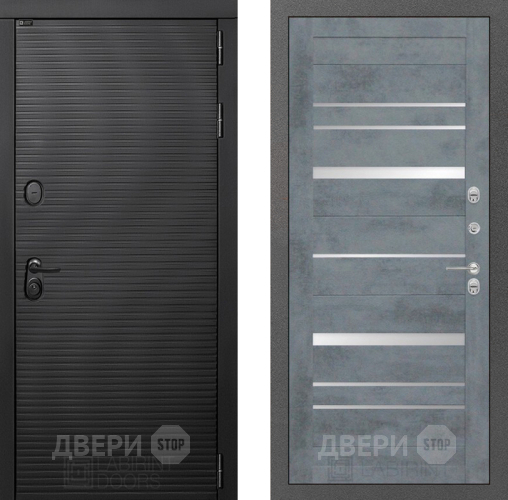Входная металлическая Дверь Лабиринт (LABIRINT) Вулкано 20 Бетон темный в Дмитрове