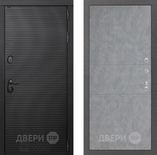 Входная металлическая Дверь Лабиринт (LABIRINT) Вулкано 21 Бетон светлый в Дмитрове