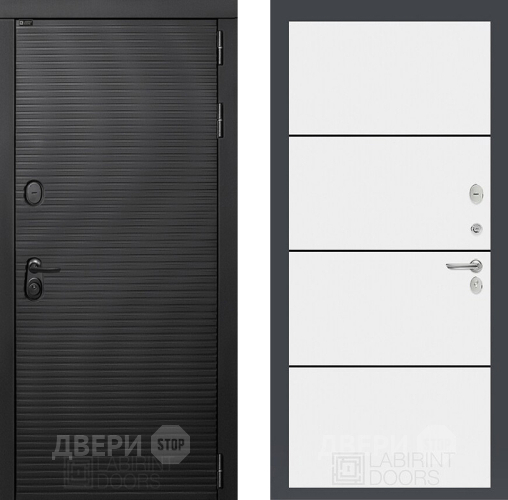 Дверь Лабиринт (LABIRINT) Вулкано 25 Белый софт в Дмитрове