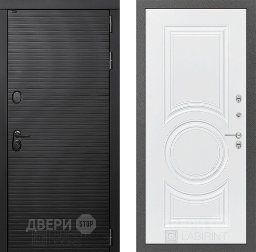 Входная металлическая Дверь Лабиринт (LABIRINT) Вулкано 23 Белый софт в Дмитрове