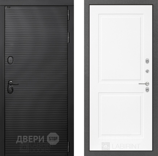 Входная металлическая Дверь Лабиринт (LABIRINT) Вулкано 11 Белый софт в Дмитрове