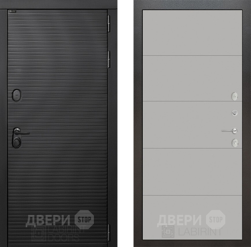 Входная металлическая Дверь Лабиринт (LABIRINT) Вулкано 13 Грей софт в Дмитрове