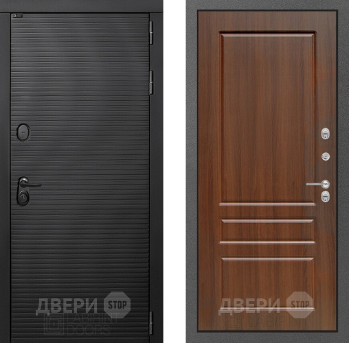Входная металлическая Дверь Лабиринт (LABIRINT) Вулкано 03 Орех бренди в Дмитрове