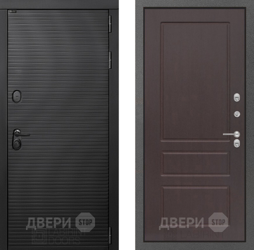 Входная металлическая Дверь Лабиринт (LABIRINT) Вулкано 03 Орех премиум в Дмитрове