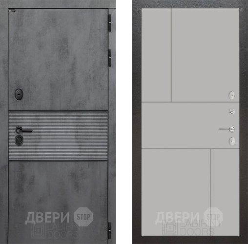 Входная металлическая Дверь Лабиринт (LABIRINT) Инфинити 21 Грей софт в Дмитрове