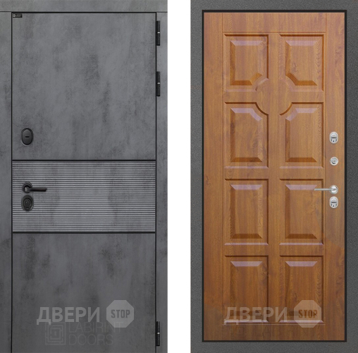Входная металлическая Дверь Лабиринт (LABIRINT) Инфинити 17 Дуб золото в Дмитрове