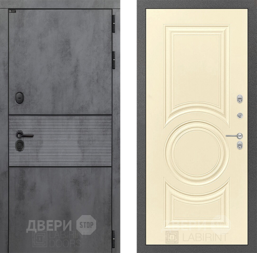 Входная металлическая Дверь Лабиринт (LABIRINT) Инфинити 23 Шампань в Дмитрове