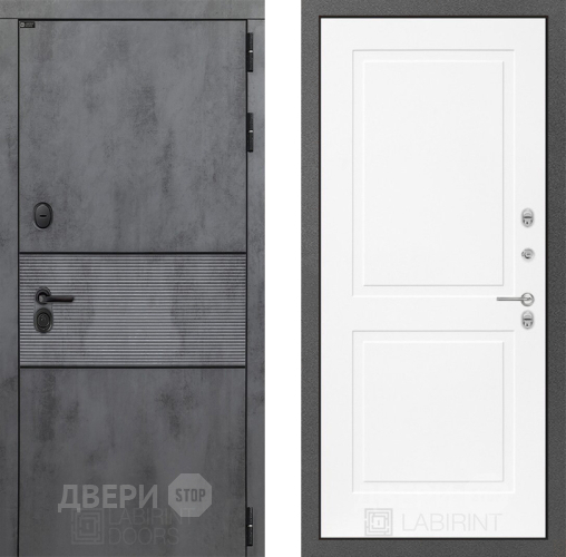 Дверь Лабиринт (LABIRINT) Инфинити 11 Белый софт в Дмитрове