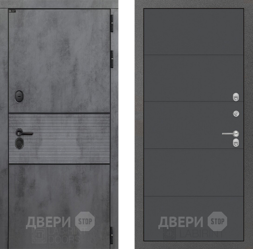Дверь Лабиринт (LABIRINT) Инфинити 13 Графит софт в Дмитрове