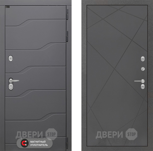 Входная металлическая Дверь Лабиринт (LABIRINT) Ривер 24 Графит софт в Дмитрове