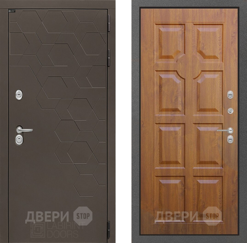 Входная металлическая Дверь Лабиринт (LABIRINT) Смоки 17 Дуб золото в Дмитрове
