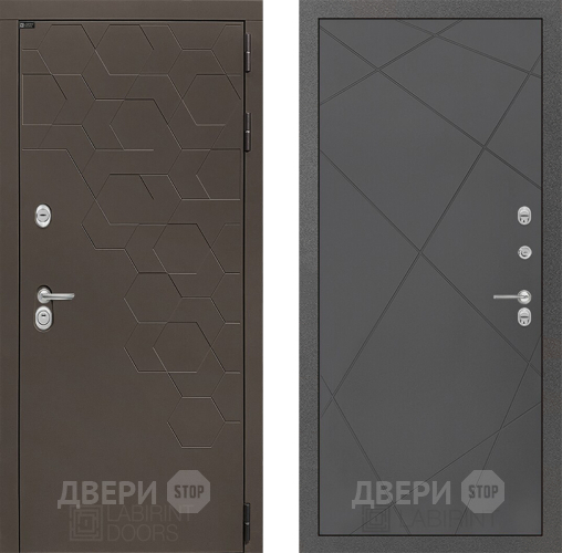 Дверь Лабиринт (LABIRINT) Смоки 24 Графит софт в Дмитрове