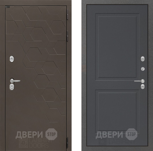 Входная металлическая Дверь Лабиринт (LABIRINT) Смоки 11 Графит софт в Дмитрове