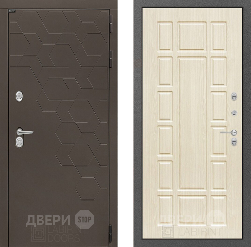 Входная металлическая Дверь Лабиринт (LABIRINT) Смоки 12 Беленый дуб в Дмитрове