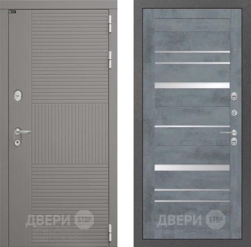 Входная металлическая Дверь Лабиринт (LABIRINT) Формо 20 Бетон темный в Дмитрове