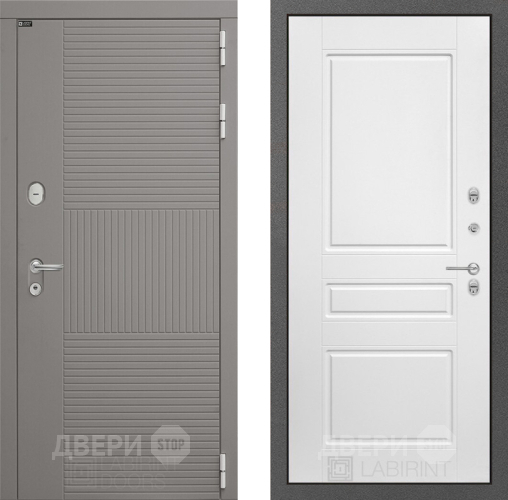 Дверь Лабиринт (LABIRINT) Формо 03 Белый софт в Дмитрове