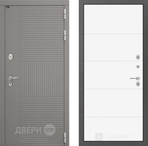 Дверь Лабиринт (LABIRINT) Формо 13 Белый софт в Дмитрове