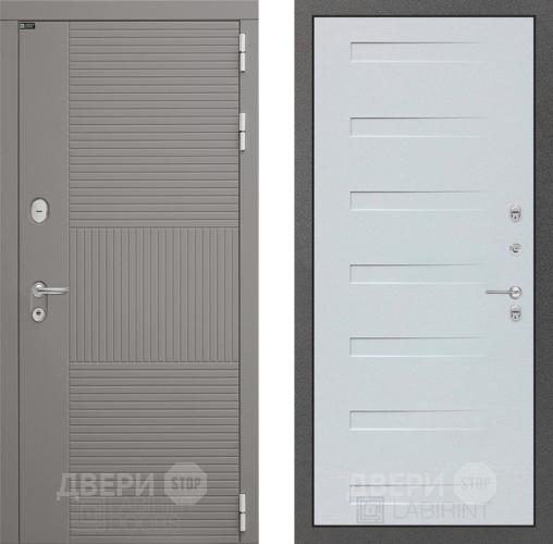 Входная металлическая Дверь Лабиринт (LABIRINT) Формо 14 Дуб кантри белый горизонтальный в Дмитрове