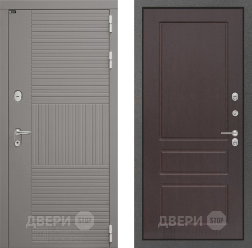 Входная металлическая Дверь Лабиринт (LABIRINT) Формо 03 Орех премиум в Дмитрове
