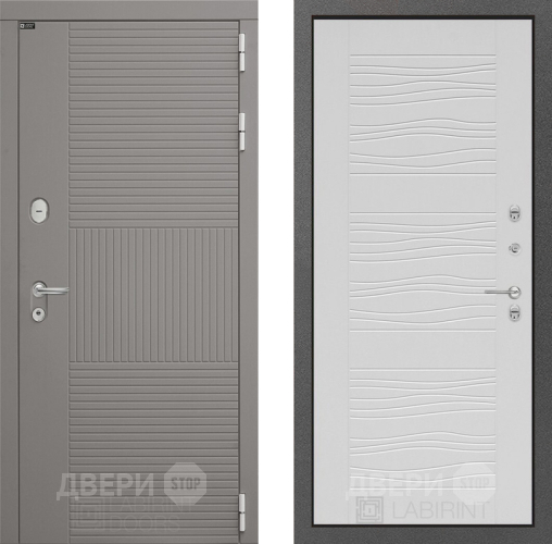 Входная металлическая Дверь Лабиринт (LABIRINT) Формо 06 Белое дерево в Дмитрове