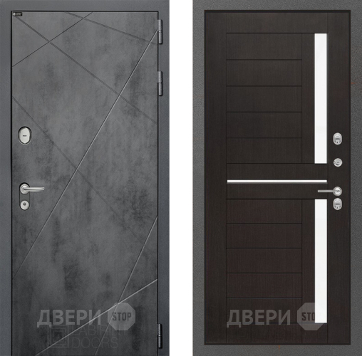 Входная металлическая Дверь Лабиринт (LABIRINT) Лофт 02 Венге в Дмитрове