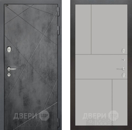 Входная металлическая Дверь Лабиринт (LABIRINT) Лофт 21 Грей софт в Дмитрове
