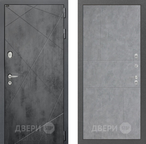 Входная металлическая Дверь Лабиринт (LABIRINT) Лофт 21 Бетон светлый в Дмитрове
