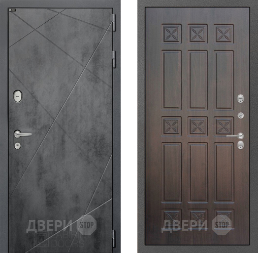 Входная металлическая Дверь Лабиринт (LABIRINT) Лофт 16 VINORIT Алмон 28 в Дмитрове