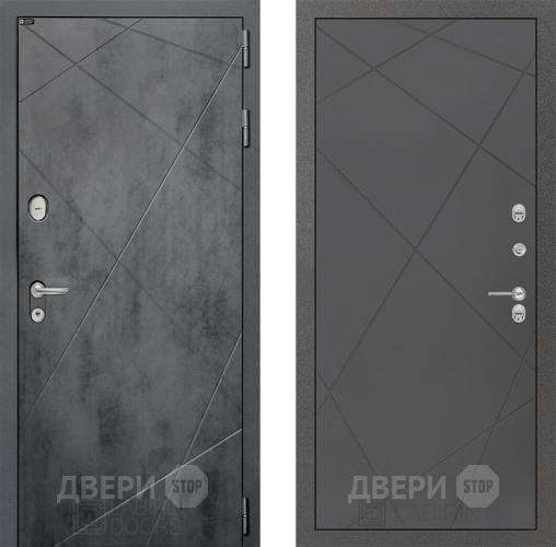 Входная металлическая Дверь Лабиринт (LABIRINT) Лофт 24 Графит софт в Дмитрове