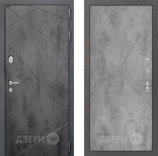 Входная металлическая Дверь Лабиринт (LABIRINT) Лофт 24 Бетон светлый в Дмитрове