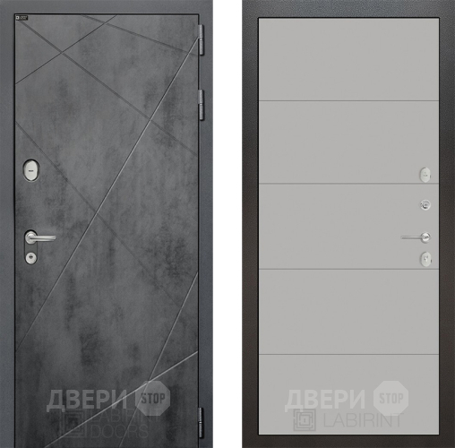 Дверь Лабиринт (LABIRINT) Лофт 13 Грей софт в Дмитрове