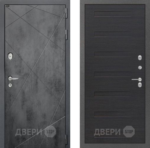 Входная металлическая Дверь Лабиринт (LABIRINT) Лофт 14 Эковенге поперечный в Дмитрове