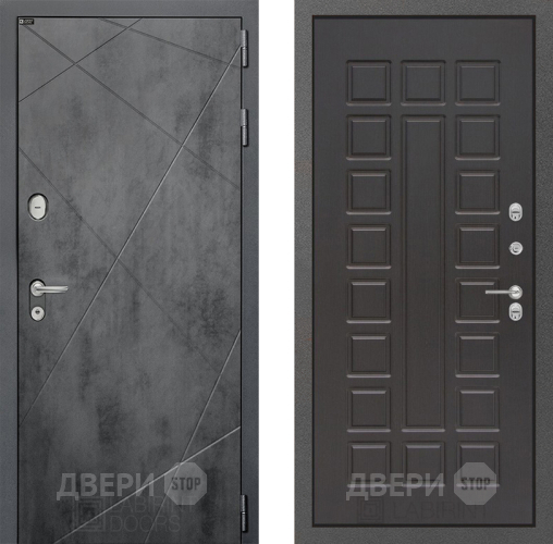 Входная металлическая Дверь Лабиринт (LABIRINT) Лофт 04 Венге в Дмитрове