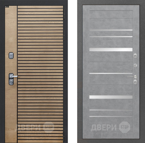 Входная металлическая Дверь Лабиринт (LABIRINT) Ritm 20 Бетон светлый в Дмитрове