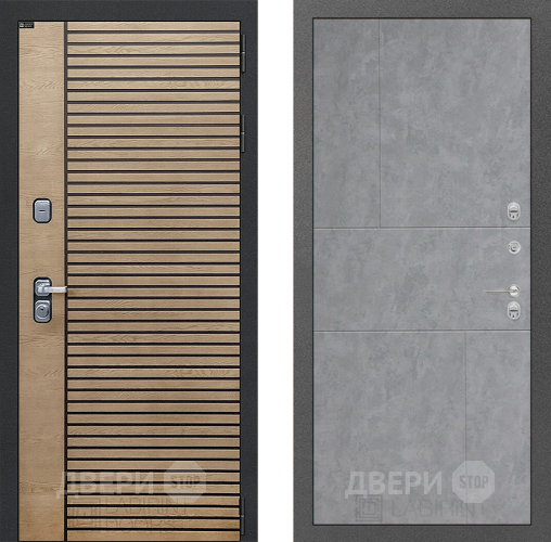 Входная металлическая Дверь Лабиринт (LABIRINT) Ritm 21 Бетон светлый в Дмитрове