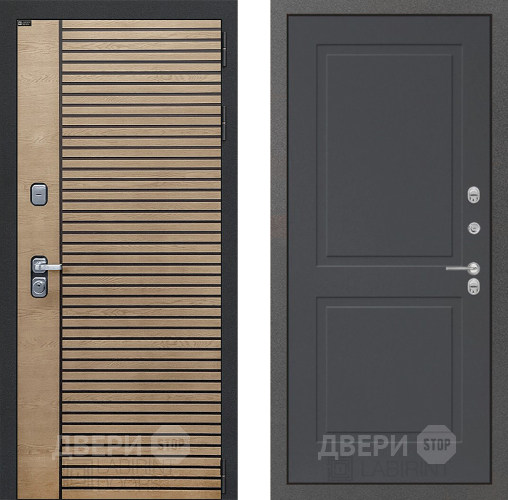 Входная металлическая Дверь Лабиринт (LABIRINT) Ritm 11 Графит софт в Дмитрове